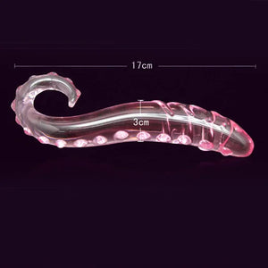 Spiral Crystal Glass BDSM-Inspired Anal Plug