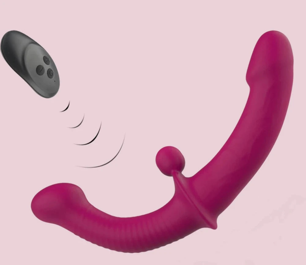 Strapless Double-Ended Vibrating Dildo