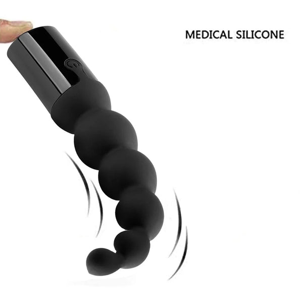 Silicone G-Spot Vibrating Anal Plug