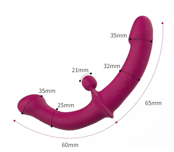 Strapless Double-Ended Vibrating Dildo