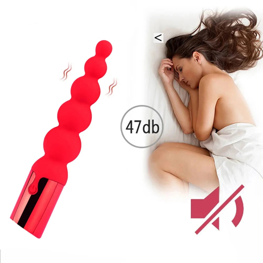 Silicone G-Spot Vibrating Anal Plug