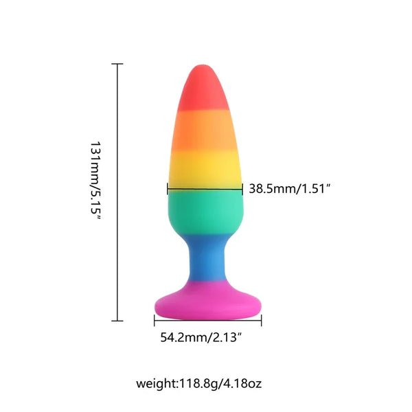 Silicone anal plug unisex