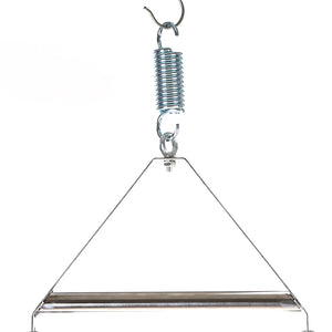 Steel triangular pendant