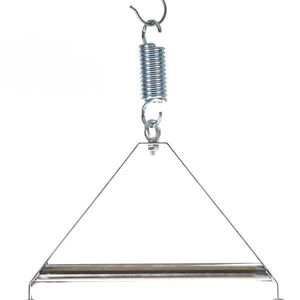 Steel triangular pendant