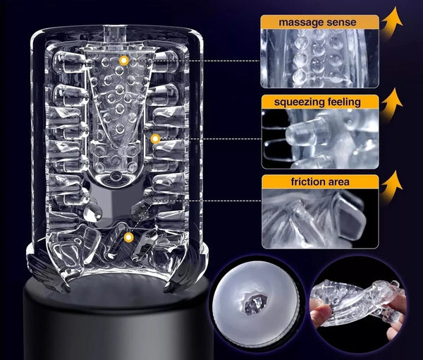 Automatic Rotating Telescopic Male Masturbator