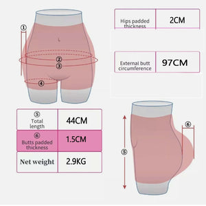 Silicone Artificial Underwear for visual figure correction