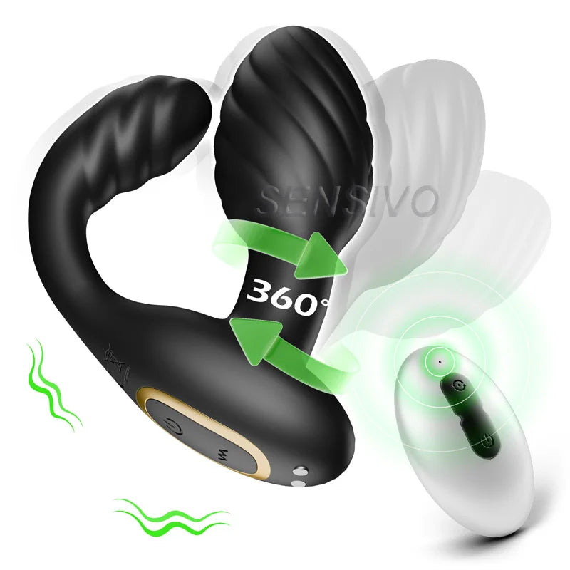 360° Rotating Wireless Anal Vibrator