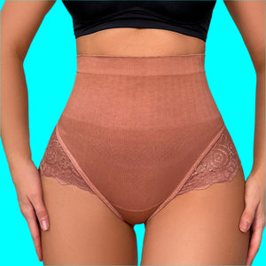 Soft Seamless Shorts with Ice Silk Lace Edge