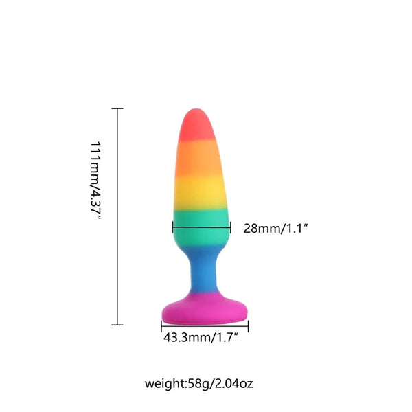 Silicone anal plug unisex