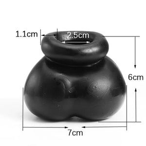 Soft Silicone Ball Stretcher Scrotum Ring BDSM