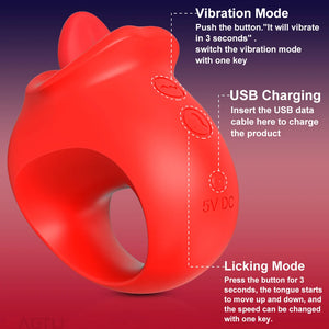 Intense Oral and Clitoral Stimulation Vibrator