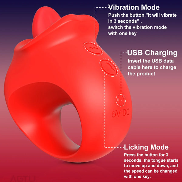 Intense Oral and Clitoral Stimulation Vibrator