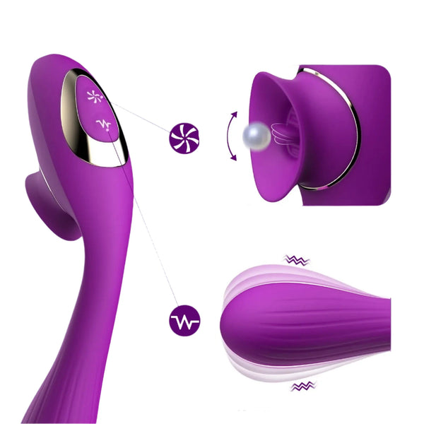 360° Rotating Clitoral Sucking Vibrator