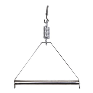 Steel triangular pendant