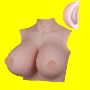 Huge fake breasts