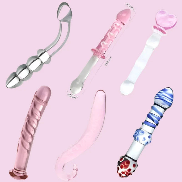 Spiral Crystal Glass BDSM-Inspired Anal Plug