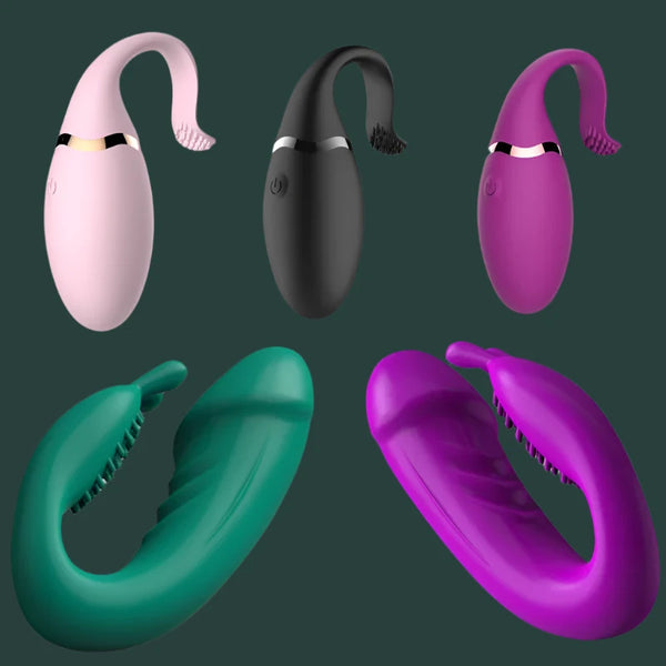 Bullet Egg - Dildo Vibrators with Clitoris Stimulator