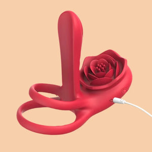 Intimate Bliss Cockring Vibrator with Clitoral Stimulation