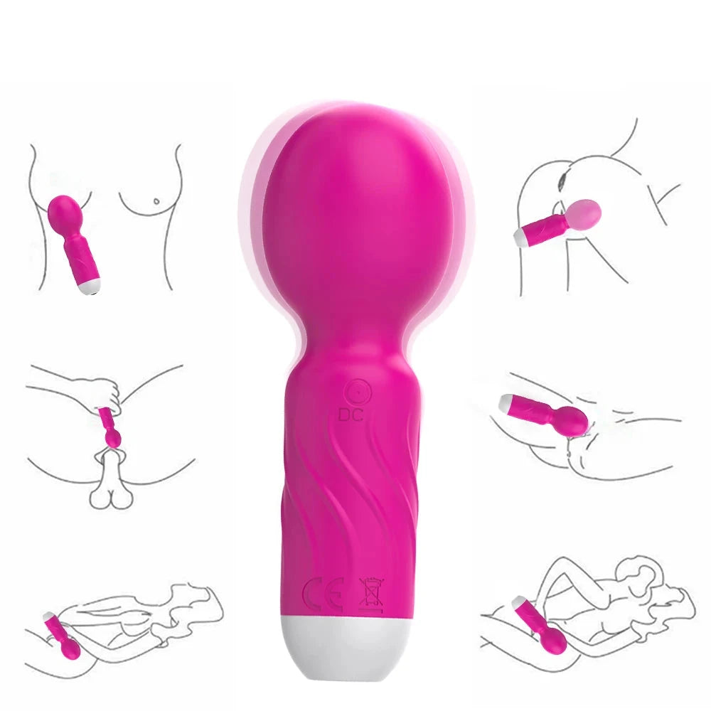 AV Vibrator - Nipple and G-Spot Clitoral Stimulator Dildo